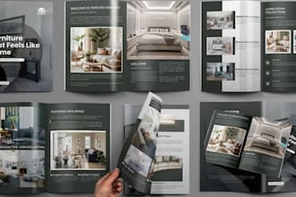 design modern marketing brochure catalog brand pdf in canva or adobe