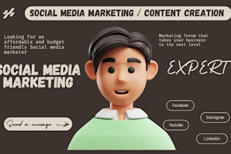 do social media management, content creation, and organic growth strategy