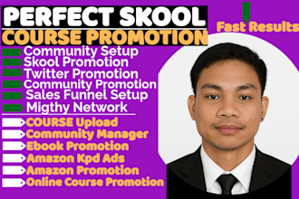 skool community setup, skool promotion, skool online course promotion
