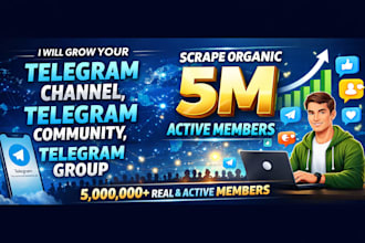 telegram promotin telegram scraping to bring real active users telegram channel