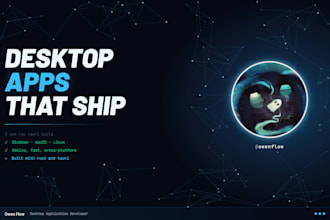 create a custom cross platform desktop app