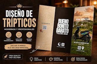 te diseÑarÉ un trÍtico, folleto, volante, para tu negocio