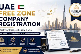 register your uae free zone company and set up your business legally