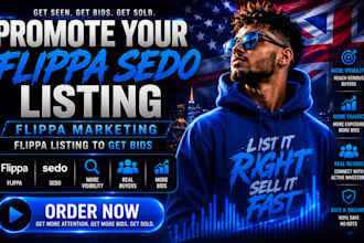promote your flippa sedo listing flippa marketing flippa listing to get bids