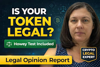 check your crypto token and provide legal opinion with howey test