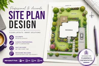 create a clean site plan for your architectural project
