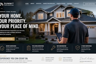 design squarespace home inspector website building inspection property surveyor
