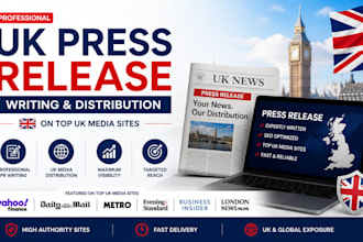 uk press release writing distribution on top UK media sites