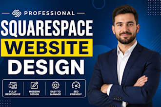 build squarespace website design or redesign squarespace website development