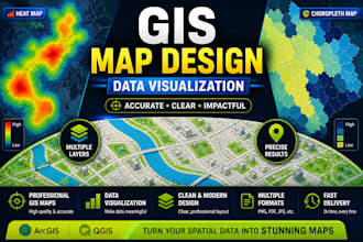 create professional gis maps and spatial data visualization