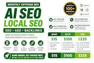 squarespace website local off page GEO aeo SEO backlinks building for ai search
