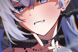 draw your oc, fanart, and vtuber character in my anime style