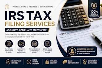 provide expert irs tax filing, back taxes, extensions