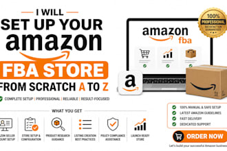 set up your amazon fba store from scratch a to z