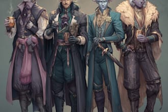 draw your dnd party