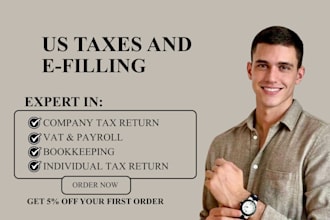prepare US tax filing tax returns irs 1040 1065 1120 tax annual report tax