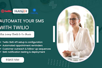 setup twilio sms appointment reminder and customer outreach using twilio sms api