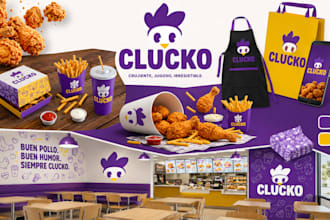 design restaurant branding kit, food packaging, cafe branding, brand identity