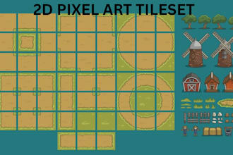 pixel art tileset sprite sheet pixel video game top down tiles pixel art tileset