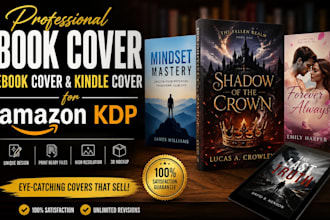 design paperback book cover, book cover for ingramspark, lulu, kindle publishing
