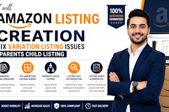 amazon listing creation fix variation listing issues parents child listing