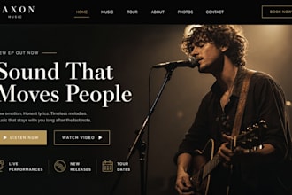 design squarespace music artist website solo artist website band artist website