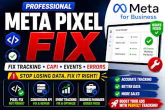 fix facebook meta pixel conversion api event tracking and business manager issue
