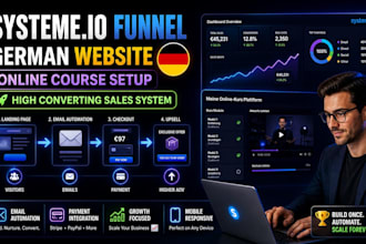 create system io funnel, german systeme io website, system io online course