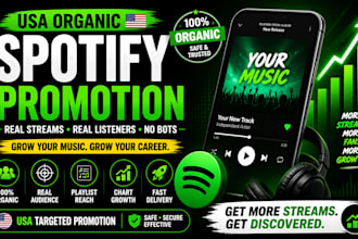 usa organic spotify music promotion spotify album promotion spotify chart music