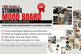 create a stunning aesthetic mood board for your ideas or project