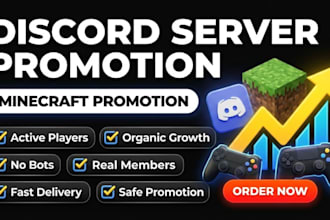 discord gaming server promotion, discord advertising, minecraft promotion