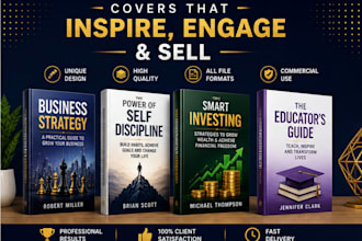 design modern finance education and business book cover