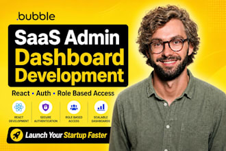 build saas admin dashboard development with react, auth role based user access