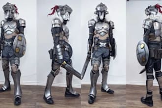 custom full anime wearable cosplay creation knight armor weapon for anime expo