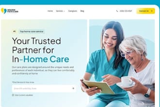 design wordpress home care website healthcare website assisted living website