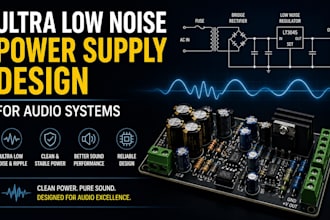 design ultra low noise audio power supply and linear psu