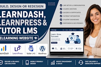 setup learndash learnpress tutor lms online course wordpress elearning website