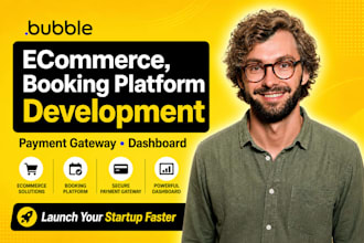 build ecommerce, booking platform development with payment gateway and dashboard