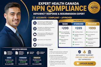 fix rejected health canada npn applications and deficiency responses