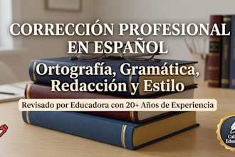 corregir la ortografía y gramática de tus textos en español