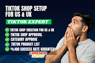 approve tiktok shop seller center for USA, UK and tiktok shop setup