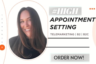 do appointment setting, telemarketing and close high ticket sales