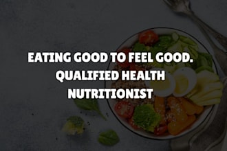 create a personalized nutrition plan for your health and wellness goals