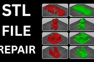 stl file repair fix 3d model mesh repair resize edit print ready stl