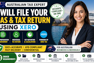 file your australian bas and income tax return using xero
