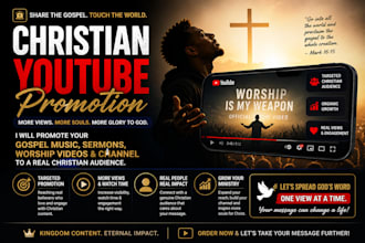 christian youtube video promotion, music promotion channel growth