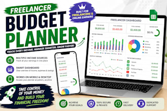 create a google sheets budget planner for freelancers and income tracking