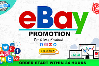 do expert ebay promotion and marketing to boost your listing visitors