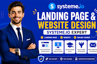 systeme io landing page systeme io website landing page online course systeme io