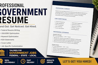 write government resume for usajobs federal job application